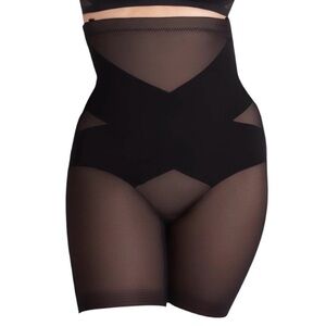 NWT Honeylove SuperPower Short XL Black Compression Tummy Thigh Shapewear Shorts